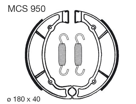 Saboti de frana LUCAS MCS 950